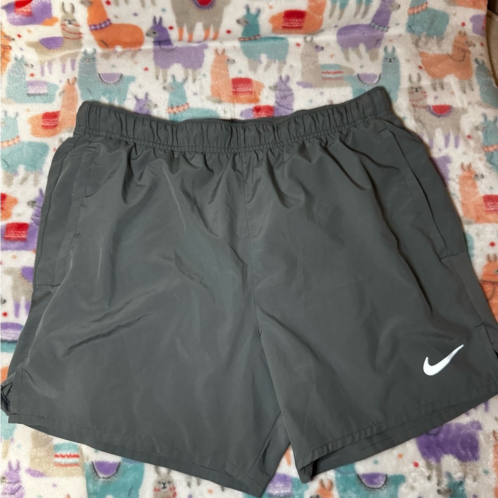 Women Nike Dri-FIT Gray Shorts Medium